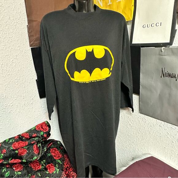 1095. Vintage DC Comics Batman 1964 Mini Dress Large - Picture 1 of 9